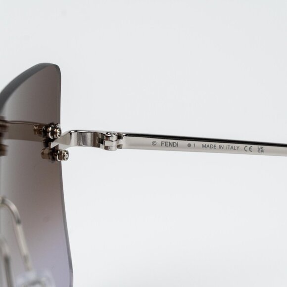 Fendi FIRST Women Sunglasses Square Endura Gold Smoke FE4082US 16Z BRAND NEW - Picture 8 of 14